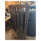 3 pcs Metal Square Tube Barrier