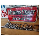 Norris Craft Boats Vanity Plate & Name Badge