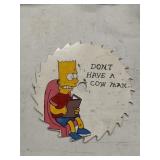 Bart Simpson on a 7.25 Inch Saw Blade