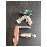 3 Multi Tools & 1 Box Cutter