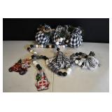 Black and White Ornaments & Garland