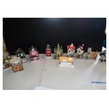 Ceramic Christmas Village Set