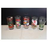 Vintage Coca Cola Christmas Glasses