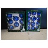 Rauch Blue Glass Ball Ornaments