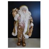 Winter Wonderland Gold Santa Statue