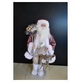 Winter Sparkly Santa Statue