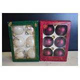 Vtg Glass Christmas Ball Ornaments