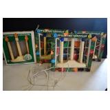 Set of 4 Vintage Electric Candoliers