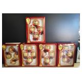 Victoria Colelction Gold Glass Ornaments
