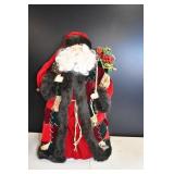 Large Velvet Coat Santa Tree Topper