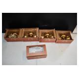 Vtg Old World Christmas Glass Crown Ornaments