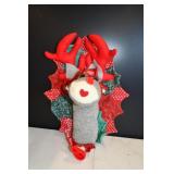 Handmade Sock Reindeer Wall Hanging