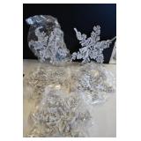 Flocked Wreath Star Decor