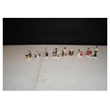 Mini Ceramic Christmas Village Figures