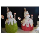 RAZ Whimsical Candy Gumdrop Snowmen