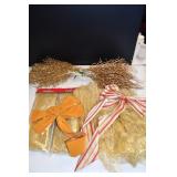 Vtg Gold Christmas Decor