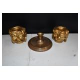 Cherub & Brass Candle Sticks