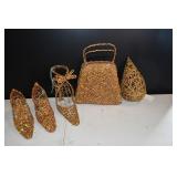 Gold Sparkly Christmas Decor