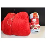 Pair of Plush Christmas Blankets
