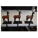 Set of 3 Reindeer Stocking Holders