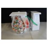 New 9.6" Mini Silver C hampagne Ceramic Tree