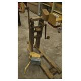 Cast Iron and Wood Gear-Driven Jack