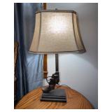 Revolver-Style Metal Base Lamp