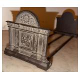 Cast Iron Adjustable Book Rack w/ Brass Rods
