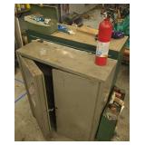 Metal and Wood Shop Storage Cabinets
