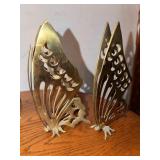 Mid-Century Solid Brass Butterfly Figurines