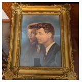 Framed 1962 Portrait of JFK & RFK