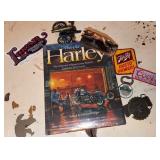 Harley Book, Patches, Openers & Figurines Group