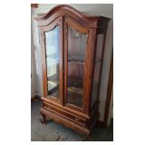 French-Style Wooden Display Cabinet
