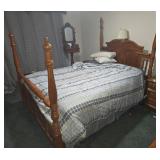 Wood Four Poster Bed Frame