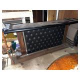 Padded Vinyl w/Wood Home Bar Unit