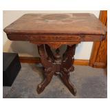 Victorian Style Carved Wood Parlor Table