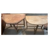 2pc Wooden Table Project Pieces