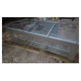 Glass and Metal TV Stand