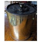 Golden Champagne Ice Bucket w/Lid