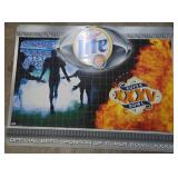 Miller Lite Super Bowl XXXV Metal Sign