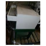 White Storage Box on Green Stand - Read Details