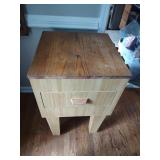 Wooden Rolling Kitchen Food Prep Cart