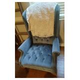 Queen Anne Style Wingback Chair