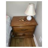Nightstand and Lamp