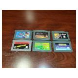 6 Nintendo Gameboy Advance Games