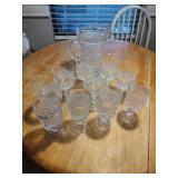 Glass Pitcher & Stemware