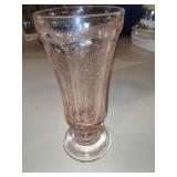 Indiana Glass Madrid Pink Hurricane Vase