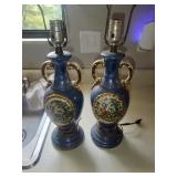 2 George & Martha Washington Lamps