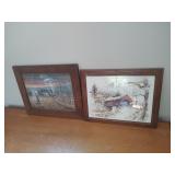 Farmhouse and Covered Bridge Prints