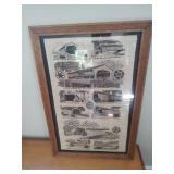 PA Covered Bridge Print on Burlap with Frame